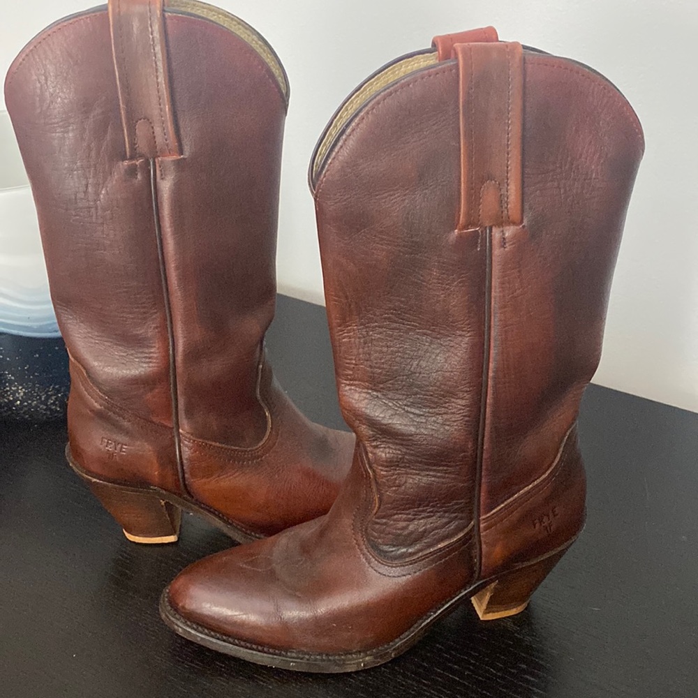 Frye cowboy boots 7 1/2